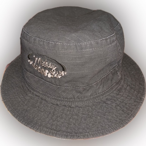 Disney Mickey Mouse Reversible Bucket Beach Hawaiian Hat Vintage Y2K 90s - Picture 3 of 6